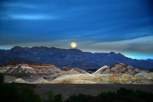 Moon Over Death Valley